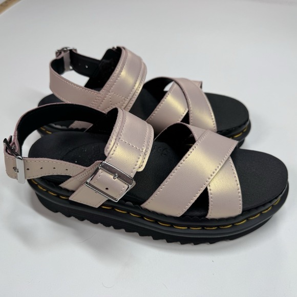 Dr. Martens Shoes - DR MARTENS WOMEN'S VOSS 2 PLATFORM SANDALS NWOB SZ 7 METALLIC PINK
